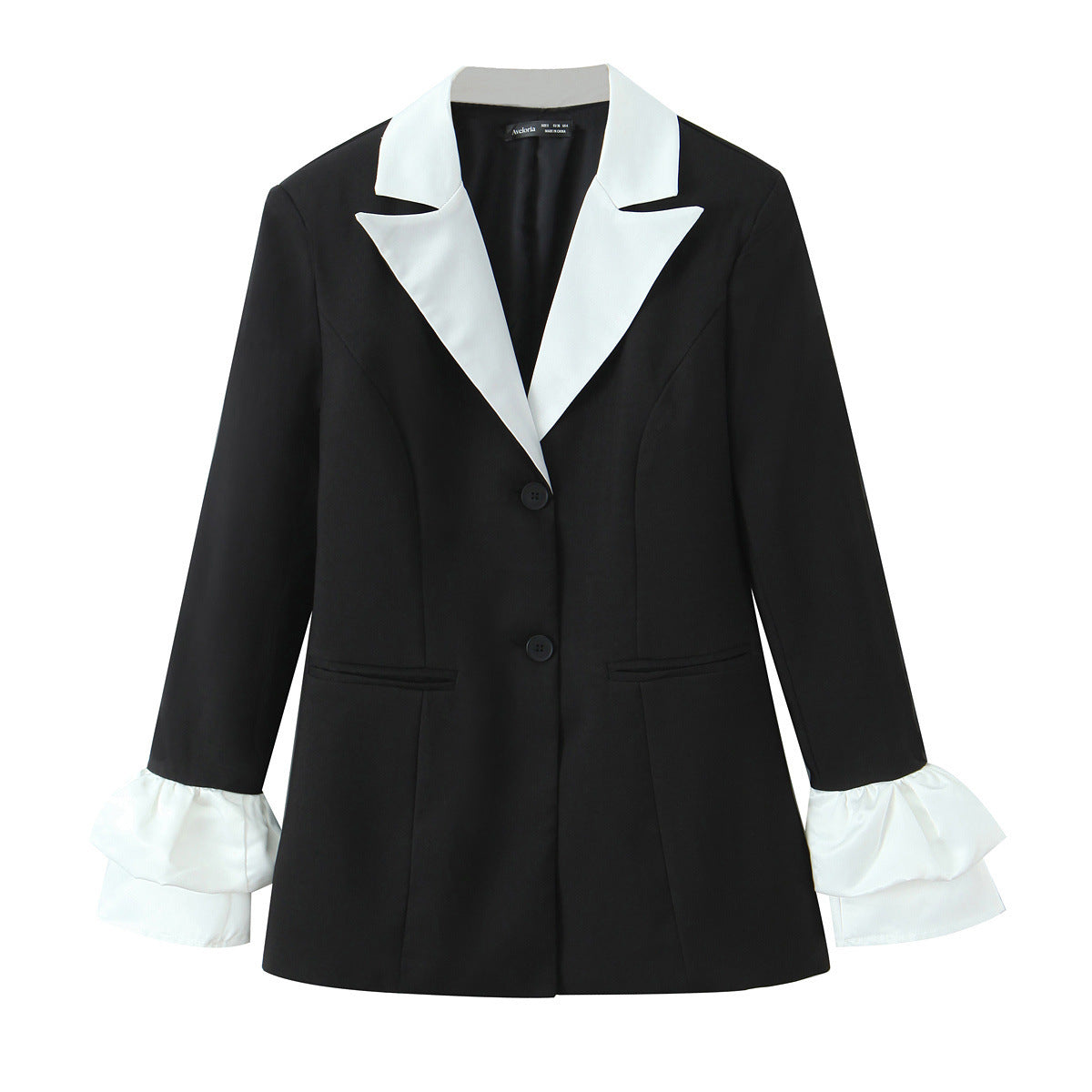 Floral Sleeve Detail Blazer Jacket for Women