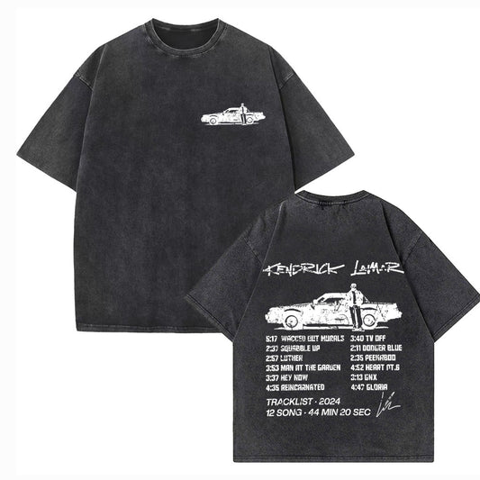 Retro washed old cotton short-sleeved T-shirt men's summer A