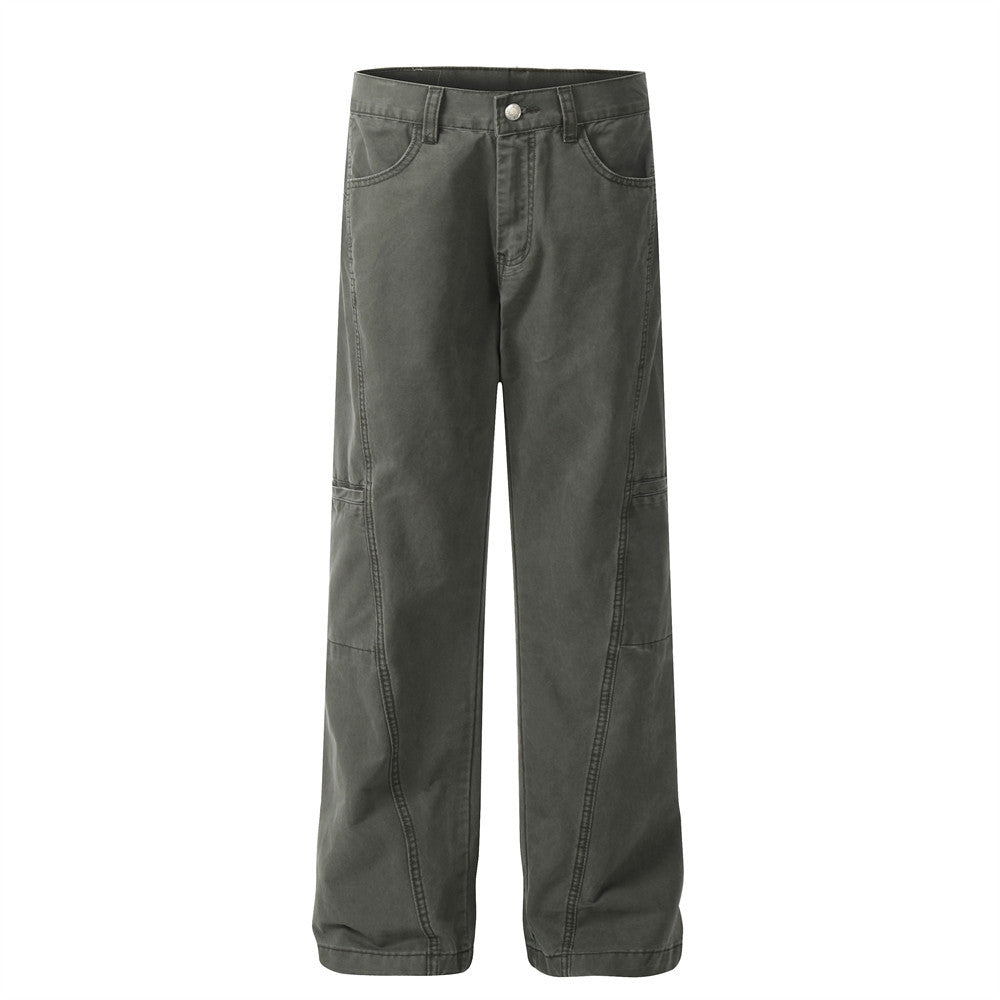 Wash water to make loose denim pants
