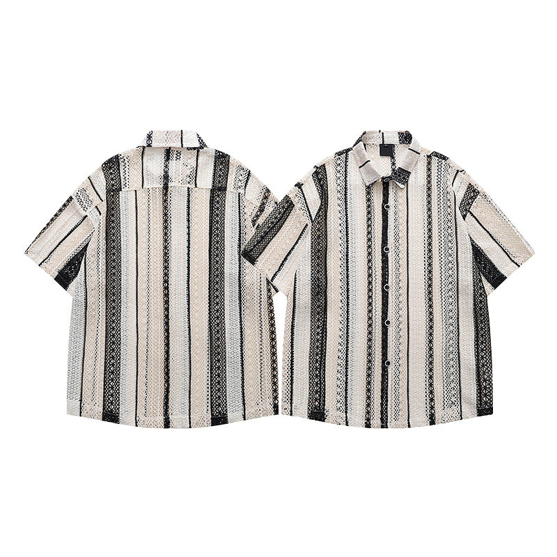 Short Sleeve Shirt for Men and Women Summer Island Resort Casual Loose