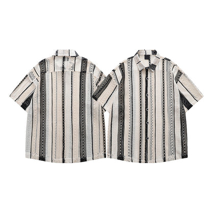 Short Sleeve Shirt for Men and Women Summer Island Resort Casual Loose