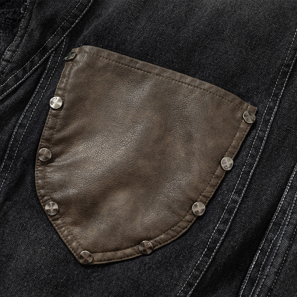 Cotton lined denim jacket