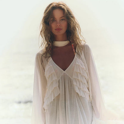 Sexy Sheer Chiffon Beach Cover-Up Bikini Swimwear for Women