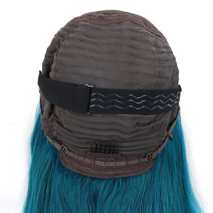 4x4 Lace Closure korte bobpruik van echt haar T1B/groen