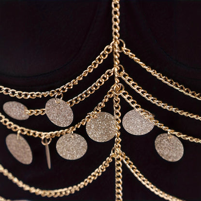 Sequined Strapless  with Tassel Detail for Women Summer Wear