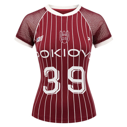 Short Sleeve Mesh Sleeve T-Shirt for Women Summer