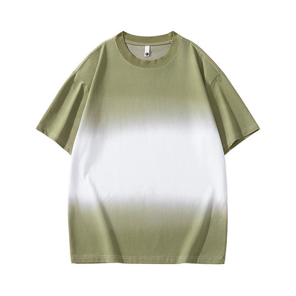 Gradient short sleeved men's T-shirt for summer