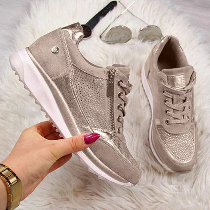 Thick soled dad shoes, solid color casual shoes, sponge cake heels, women's shoes