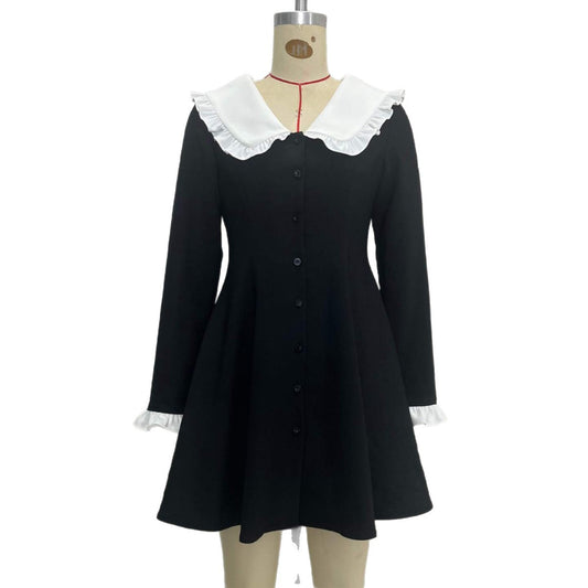 Women's pleated A-line dress