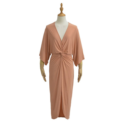 Bat sleeve dress