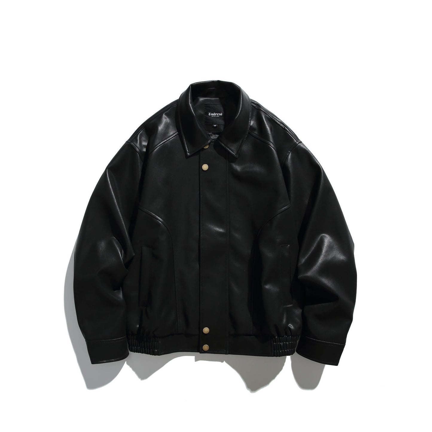 Workwear leather jacket loose motorcycle suit casual leather jacket
