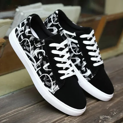 Herenschoenen van gevulkaniseerd canvas