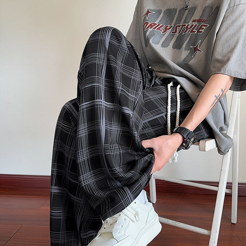 Summer loose straight leg wide leg pants versatile long pants