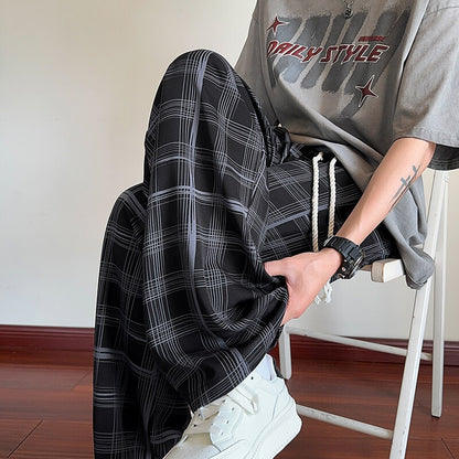 Summer loose straight leg wide leg pants versatile long pants