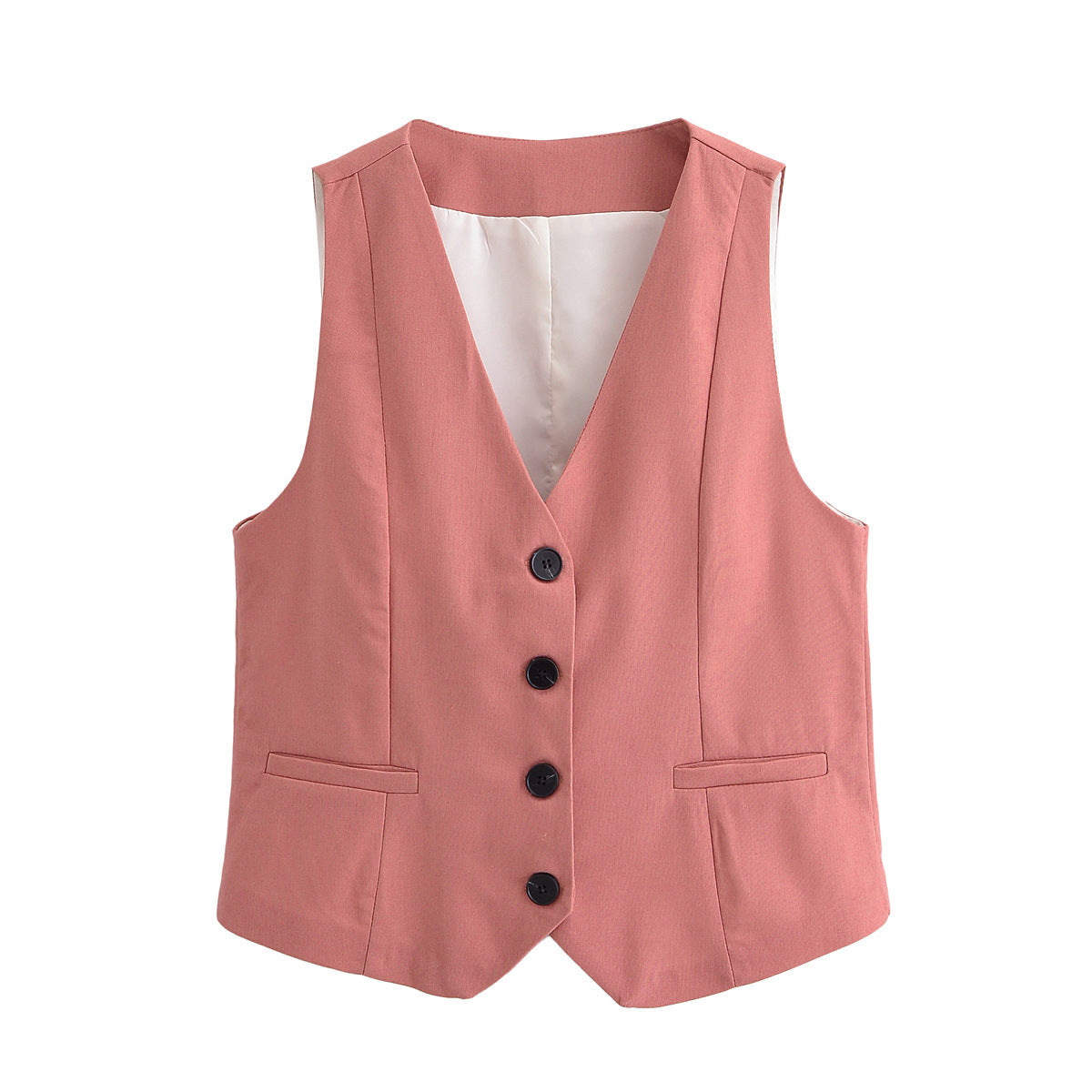 Casual suit vest vest+shorts set for women