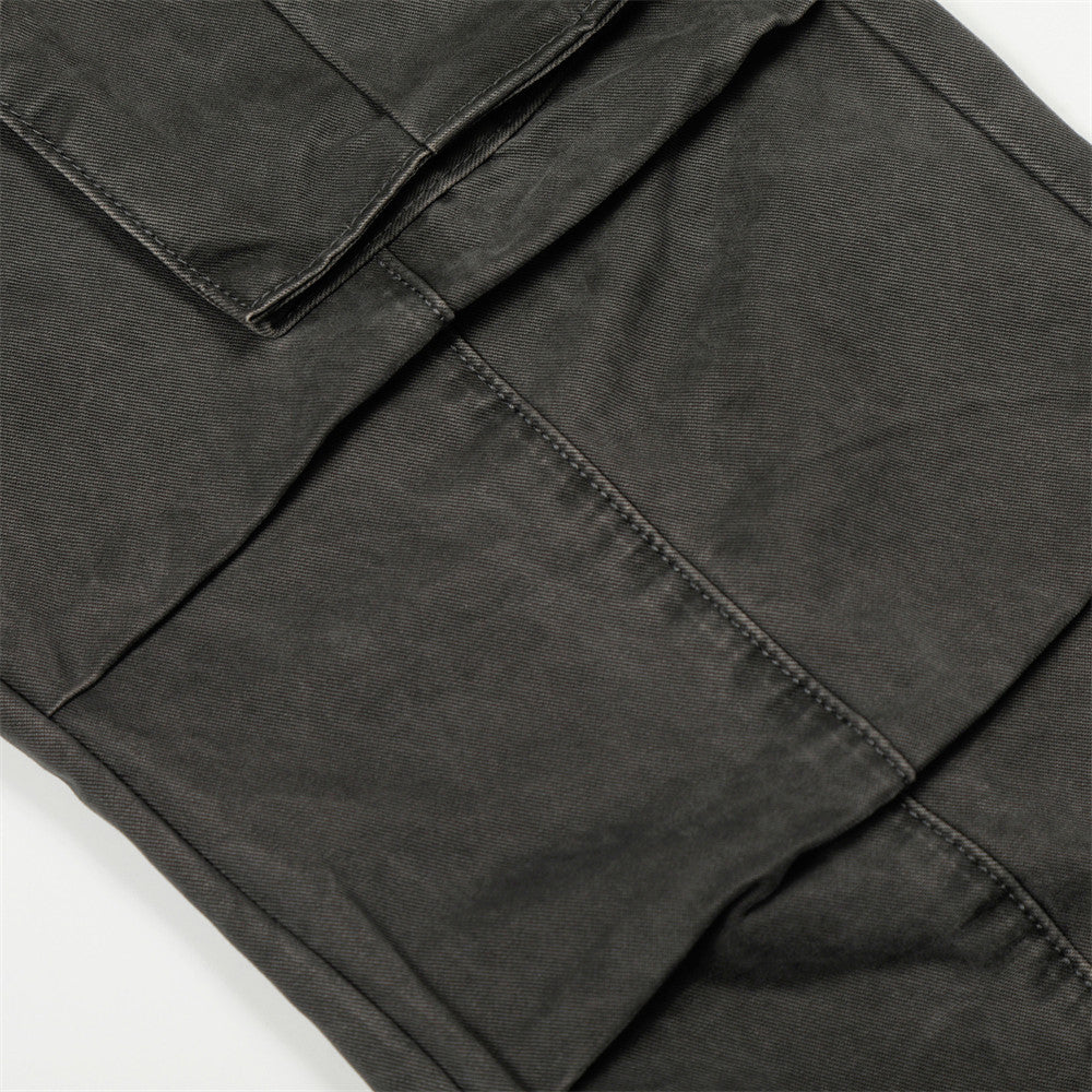 Heren cargo broek met rechte pijpen