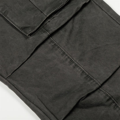 Heren cargo broek met rechte pijpen
