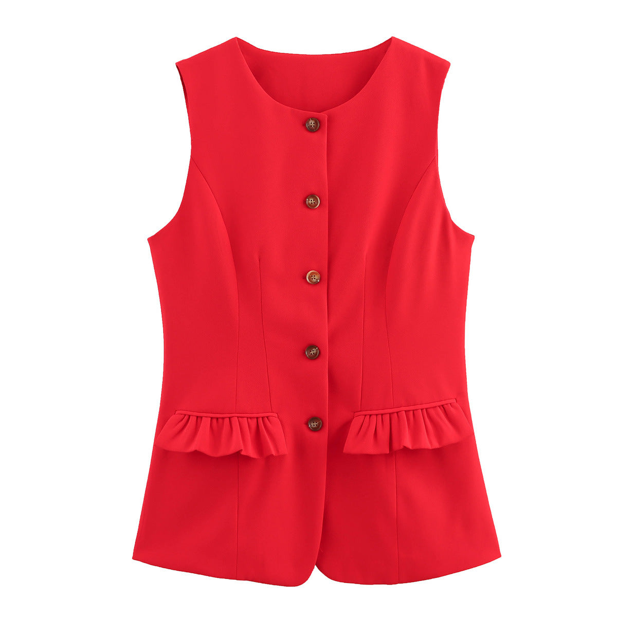 Elegant Women's Suit Vest Slim Outerwear Ladies' Waistcoat