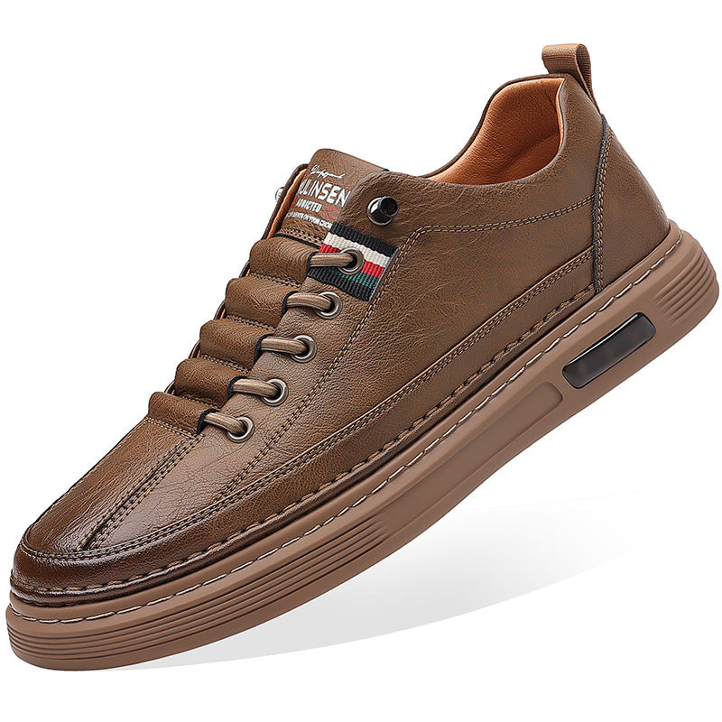 Trendy en veelzijdige PU-leren casual herenschoenen