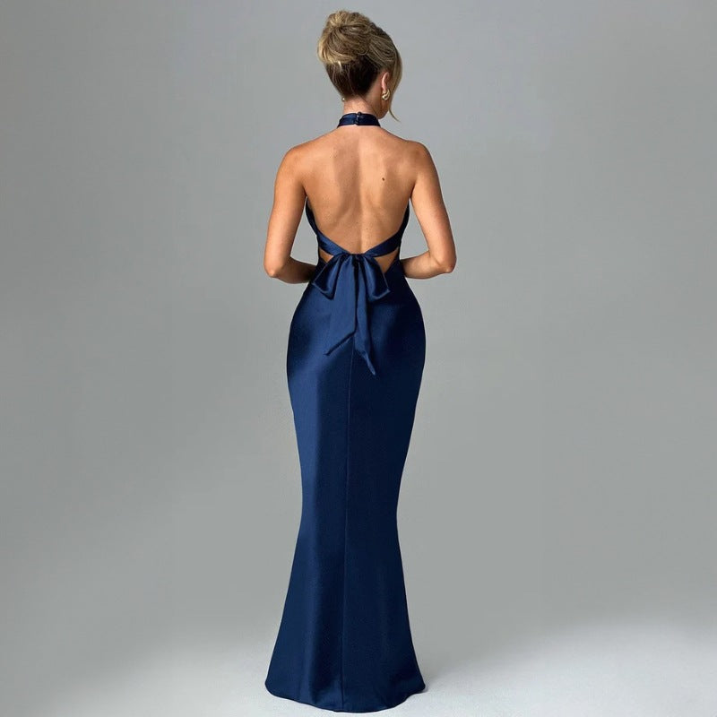 Backless sleeveless elegant dress