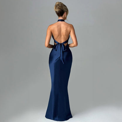 Backless sleeveless elegant dress