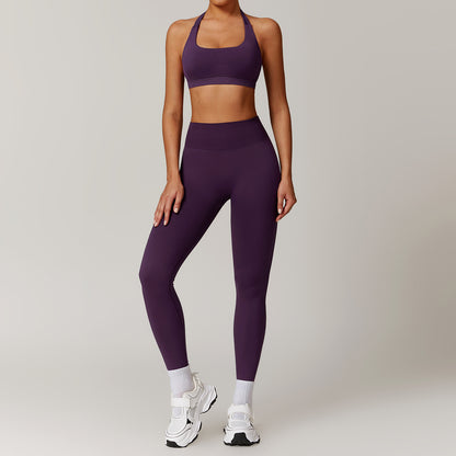 Yoga-set met halter-BH en legging