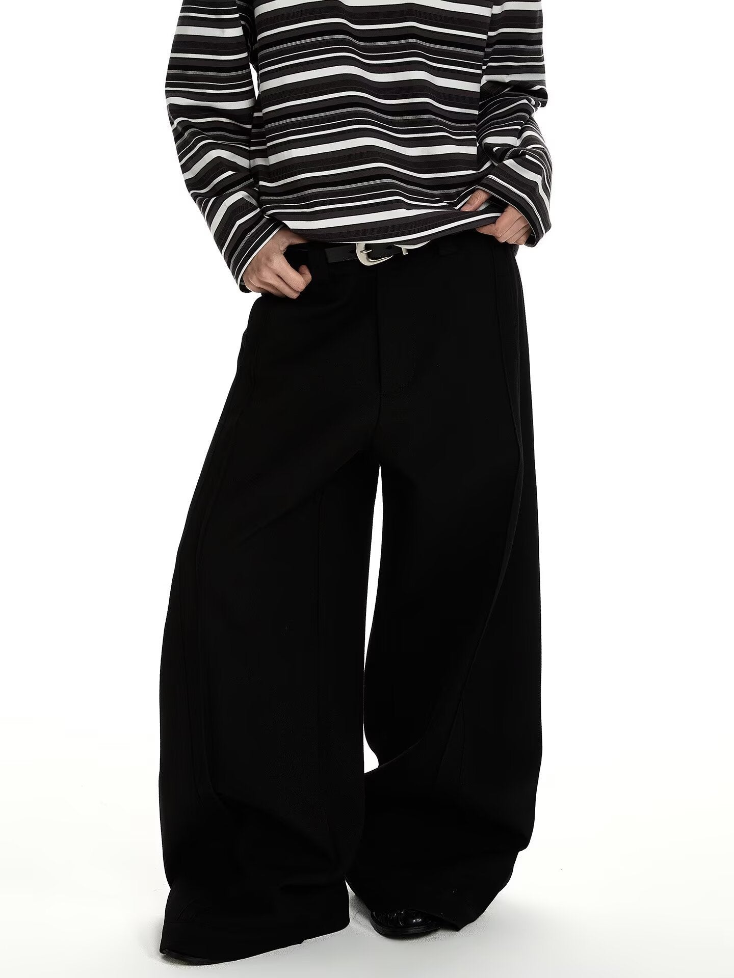 Vintage Design Oversized Drapey Casual Pants