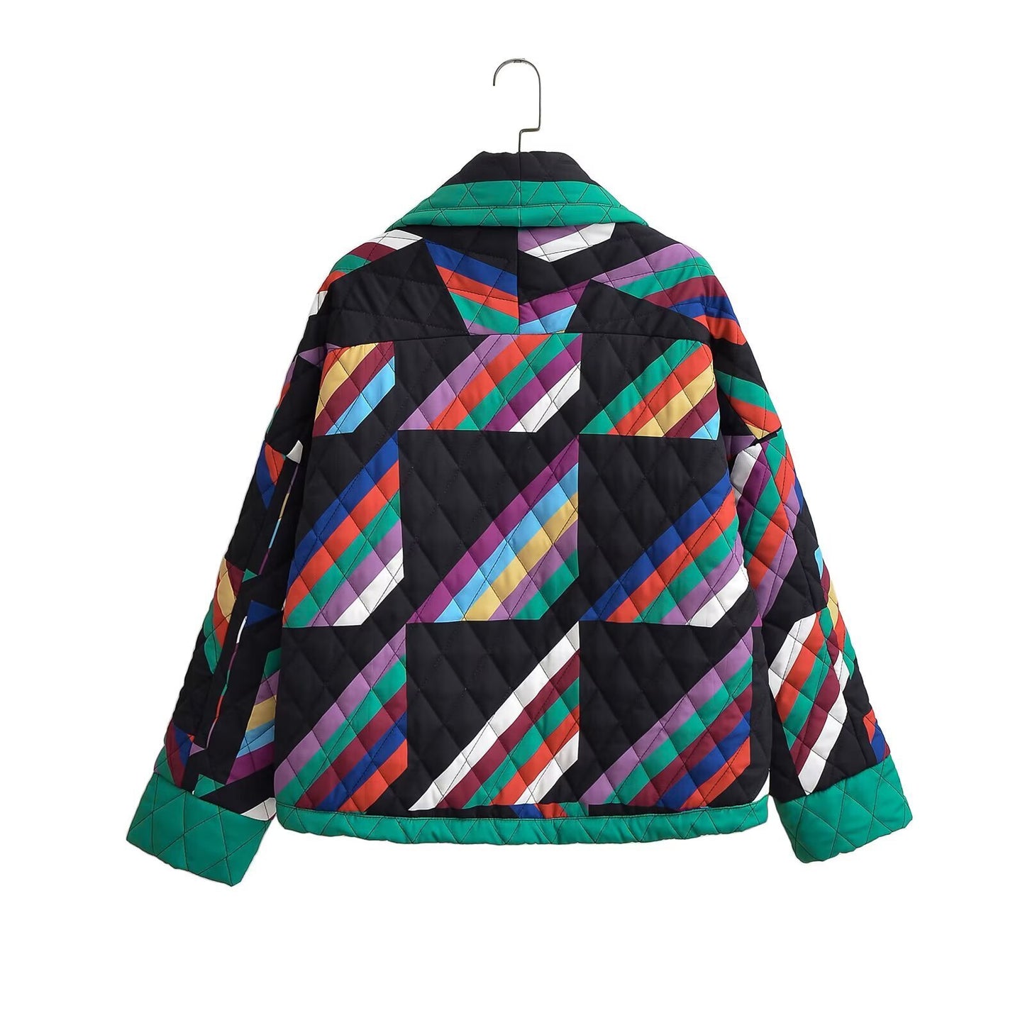 Printed cotton jacket on top