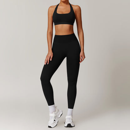 Yoga-set met halter-BH en legging