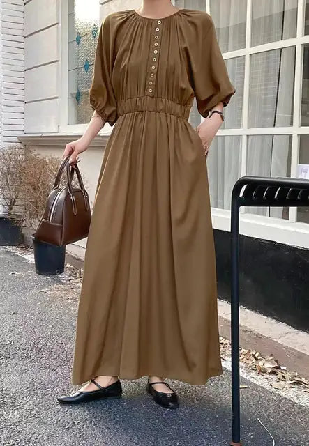 Summer new fat mm reversible loose slimming knee length plus size dress