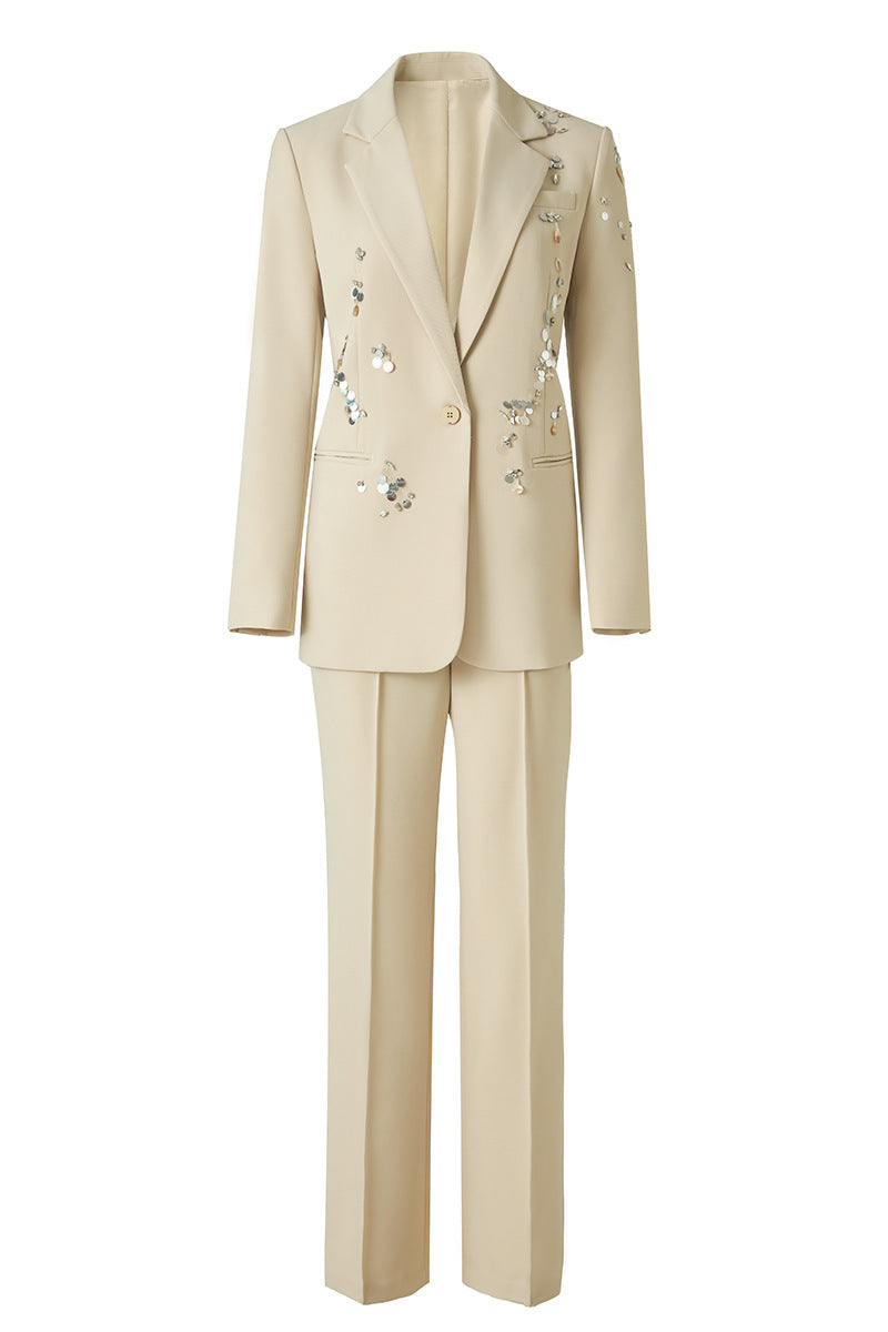 Two piece slim fit suit set