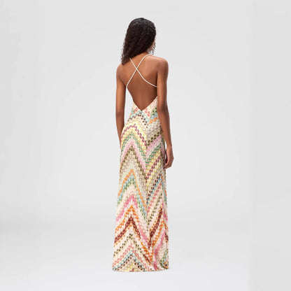 Long Dress Sexy Strapless Dress Handmade Crochet
