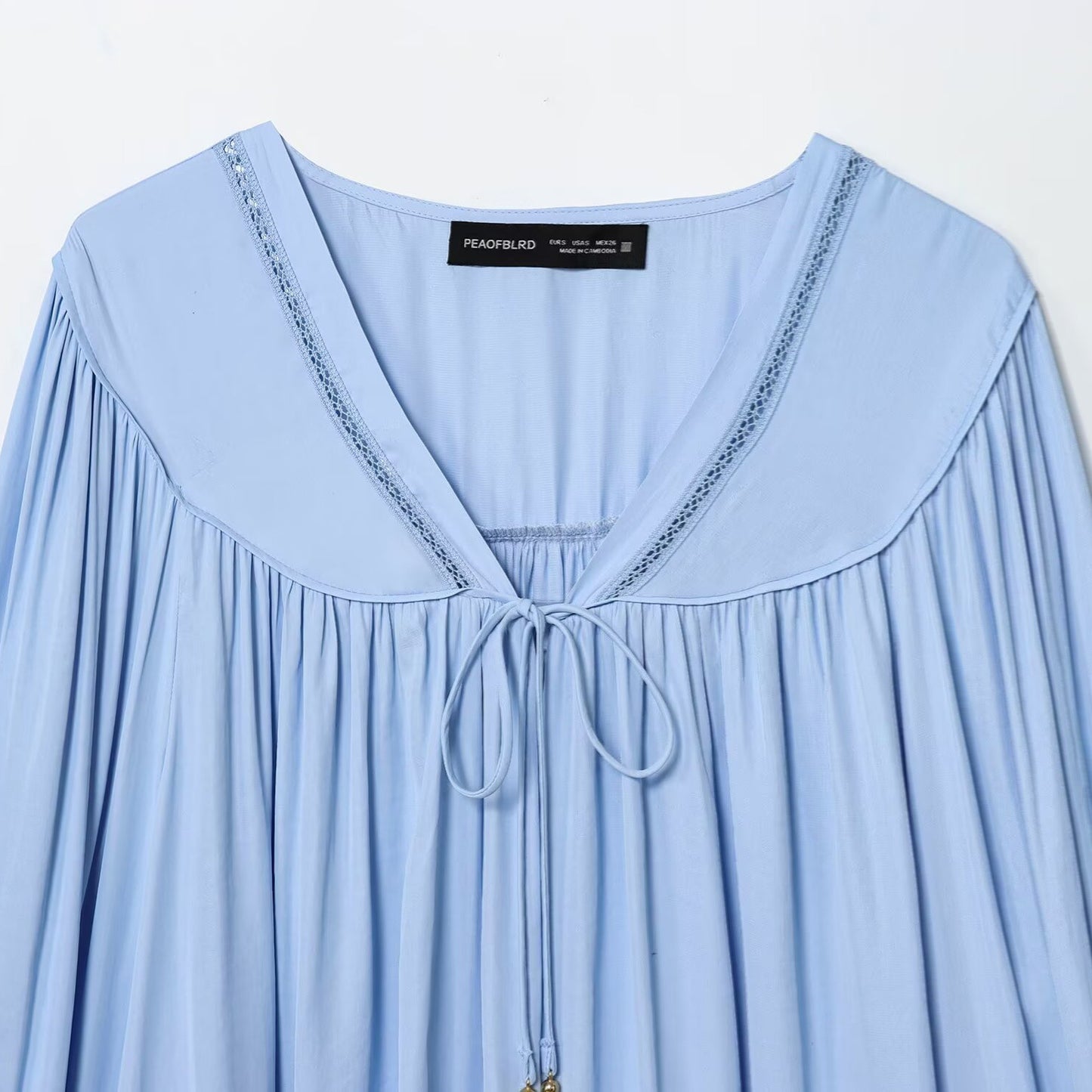 Vertical lace hanging shirt for women's clothing