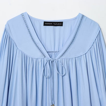 Vertical lace hanging shirt for women's clothing
