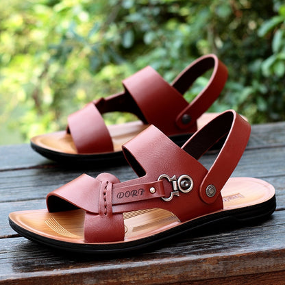 Zomer PU-leren sandalen voor heren