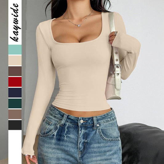 Long-sleeved Tank Top T-shirt Women's Spring and Summer