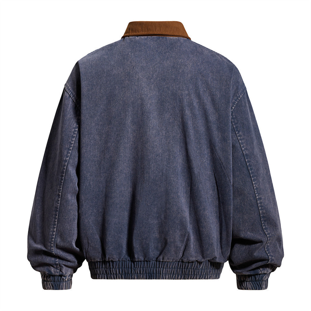 Canvas jacket met geborduurde cartoonmotief