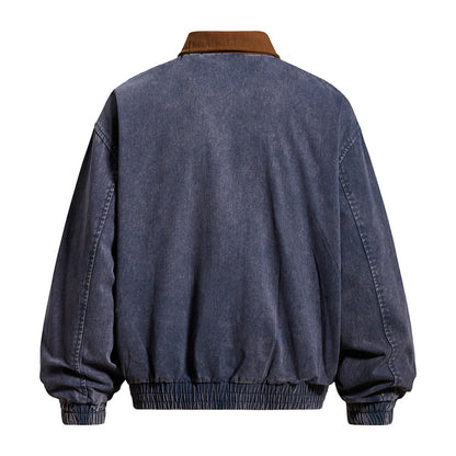 Canvas jacket met geborduurde cartoonmotief