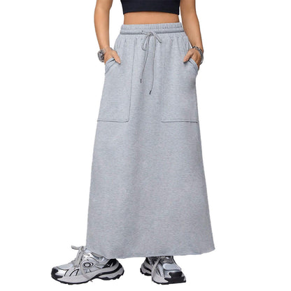 European and American women's fashionable casual loose sports half length skirt