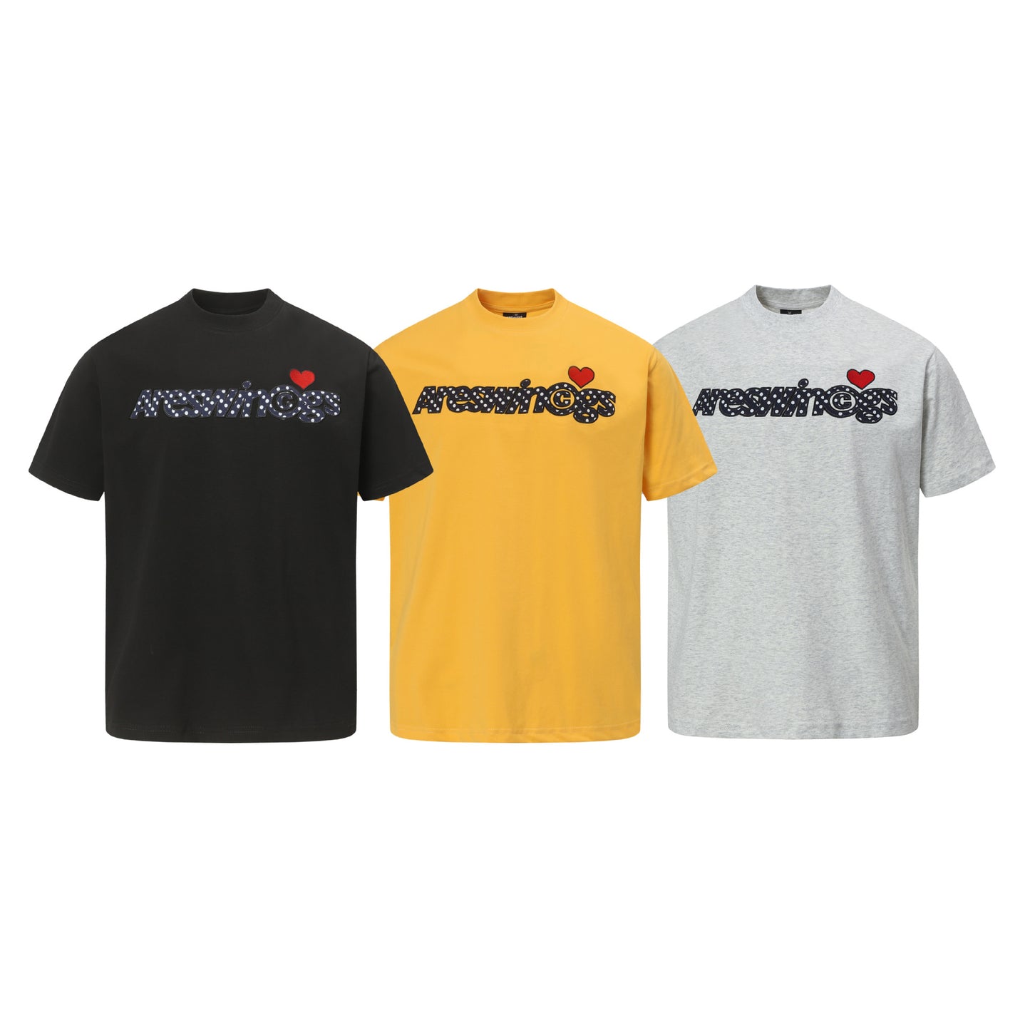 Cool aanvoelend T-shirt met korte mouwen en letterborduurwerk