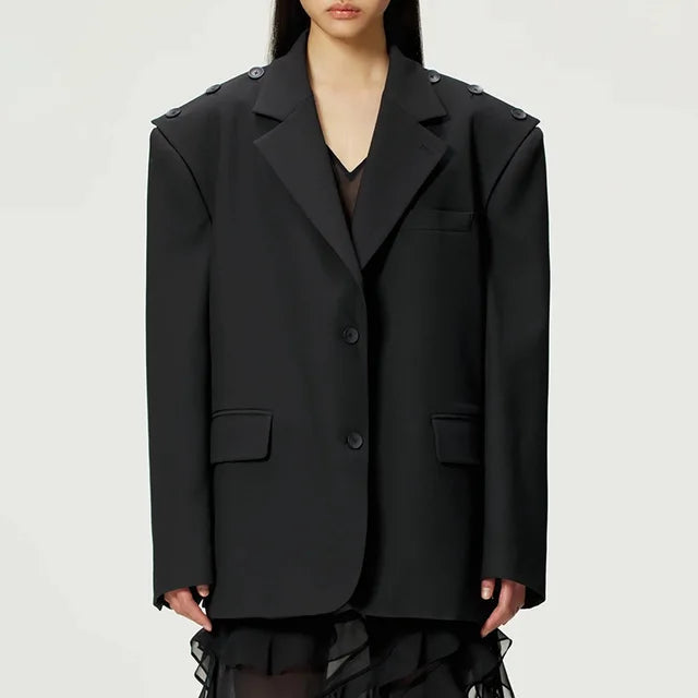 Oversized two top deconstructive high-end blazer