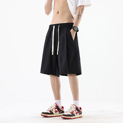 Sports Pants Casual Student Trendy Knee-Length Khaki Underwear