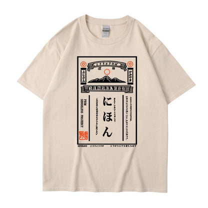 Printed short sleeved trendy men's and women's loose T-shirts, short sleeved couple's summer top