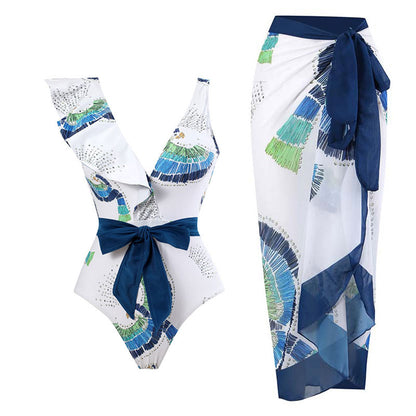Jumpsuit sunscreen gauze skirt set