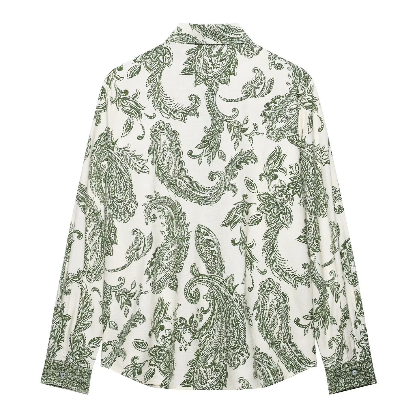 Printed shirt top+printed skirt set