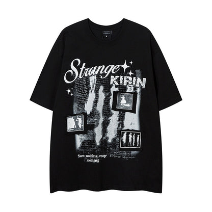 Loose Crew Neck Short Sleeve T-Shirt Summer Couple