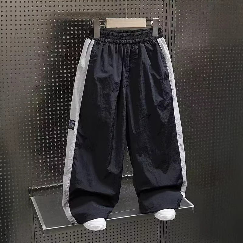 Boy's Ice-Cool Loose Sport Quick-Dry Mosquito-Resistant Pants Wide Leg Long Pants