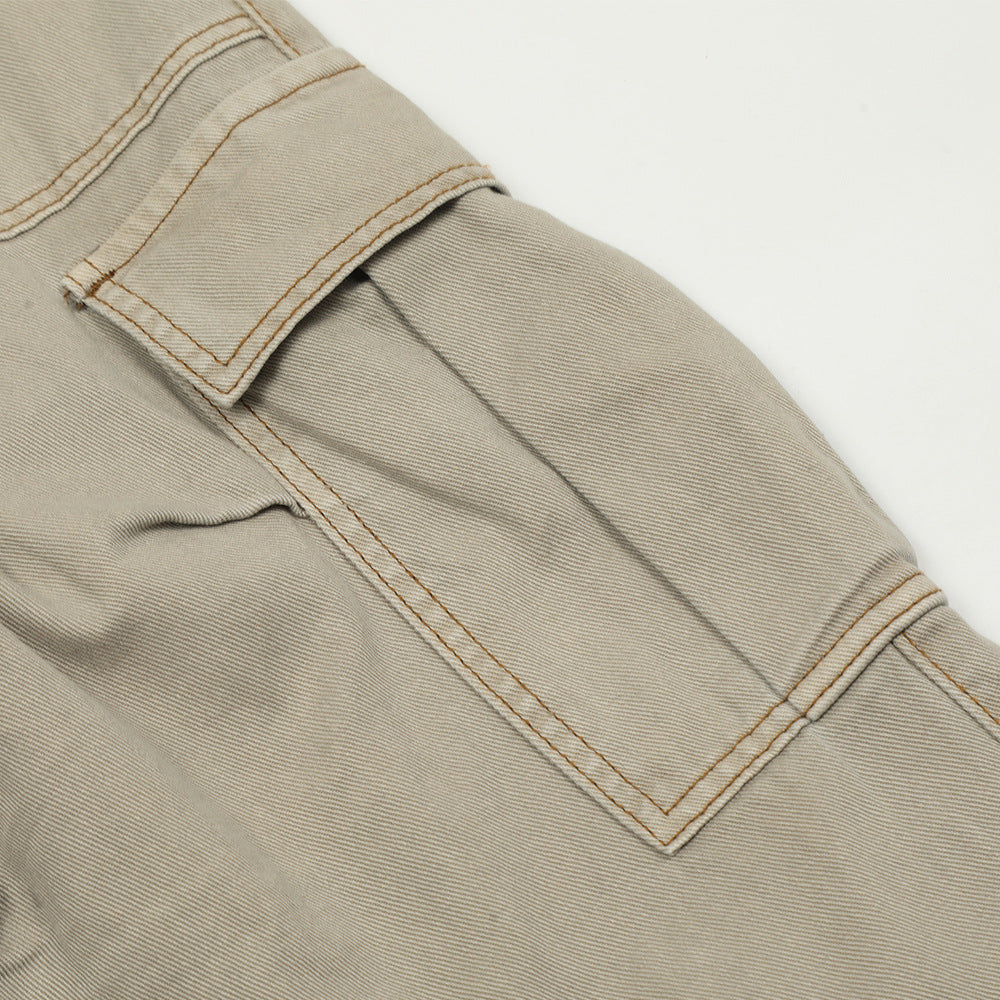 Loose denim pants