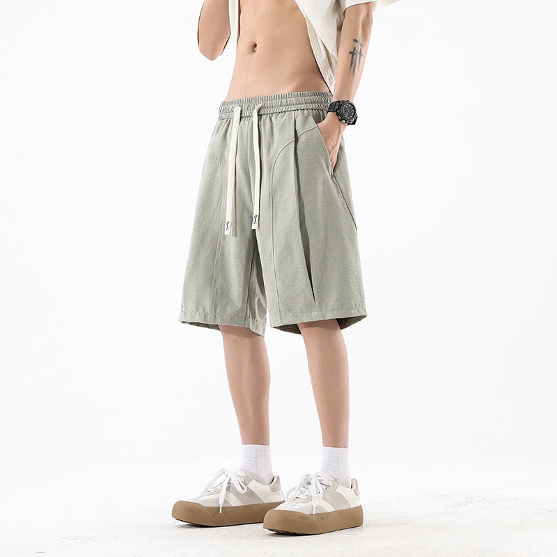 Sports Pants Casual Student Trendy Knee-Length Khaki Underwear