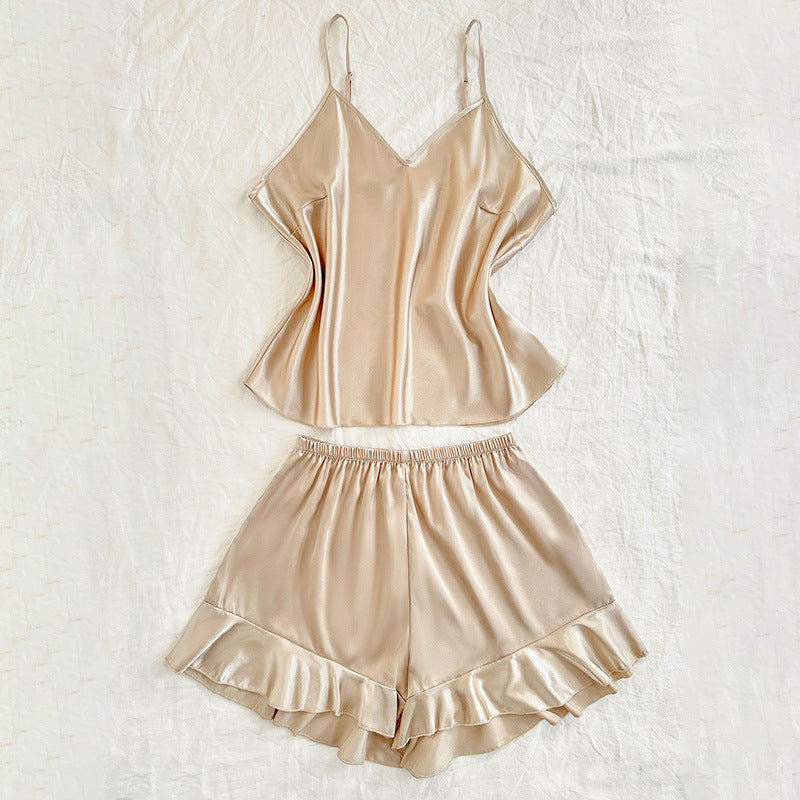 Lace up pajama set